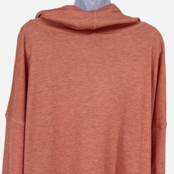 Charlie Paige Waffle Knit Cowl Neck Pullover Top in Pink Size M/M - Picture 5 of 9